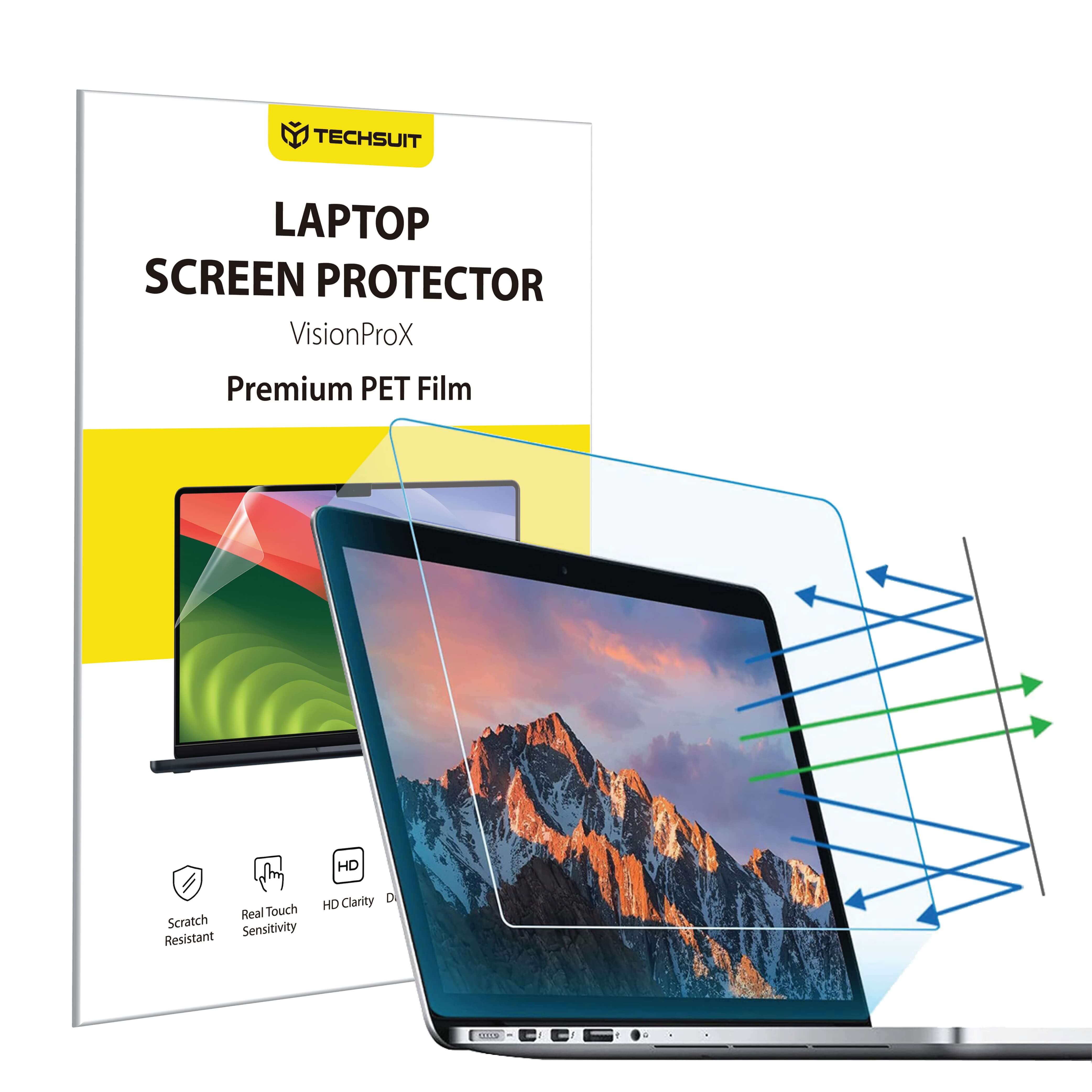 Калъф за лаптоп 14" 16:10 (302 x 189 mm) - Techsuit VisionProX Anti-Син Light - Прозрачен