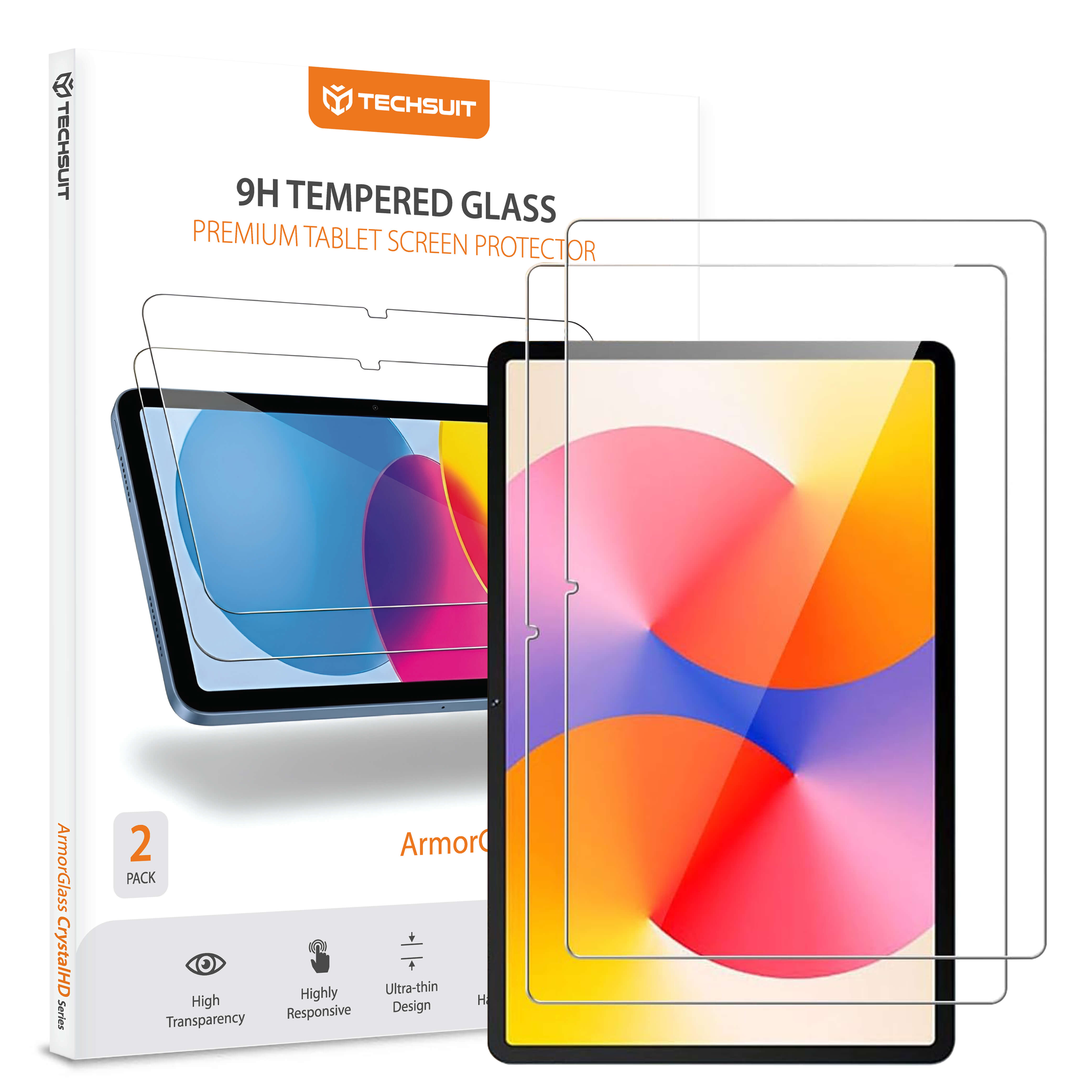 Капак за Huawei MatePad SE 11 (комплект 2) - Techsuit ArmorGlass CrystalHD - Прозрачен
