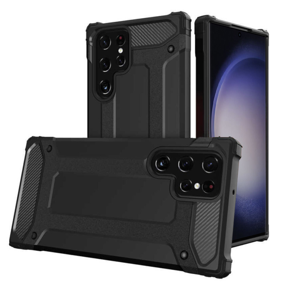 Калъф за Samsung Galaxy S23 Ultra - Techsuit Hybrid Armor - Черен