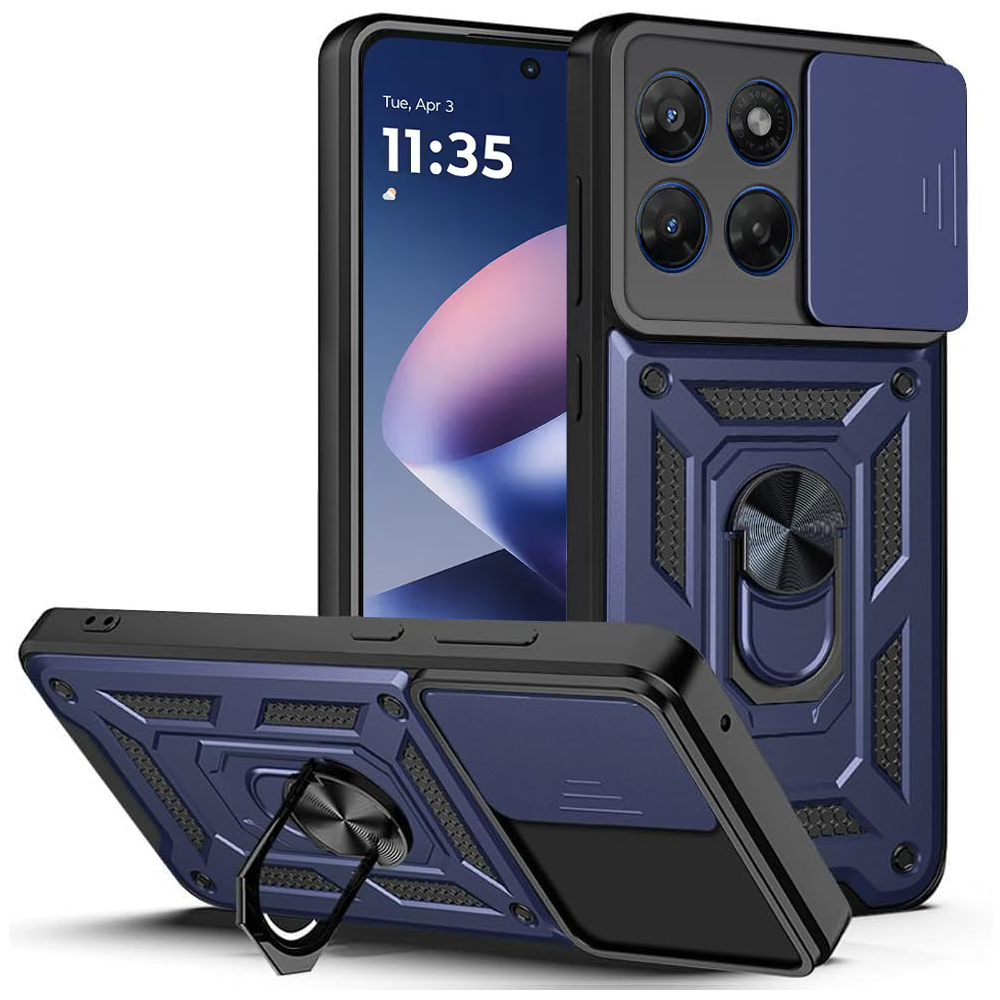 Калъф за Motorola Moto G37 / G47 - Techsuit CamShield Series - Син
