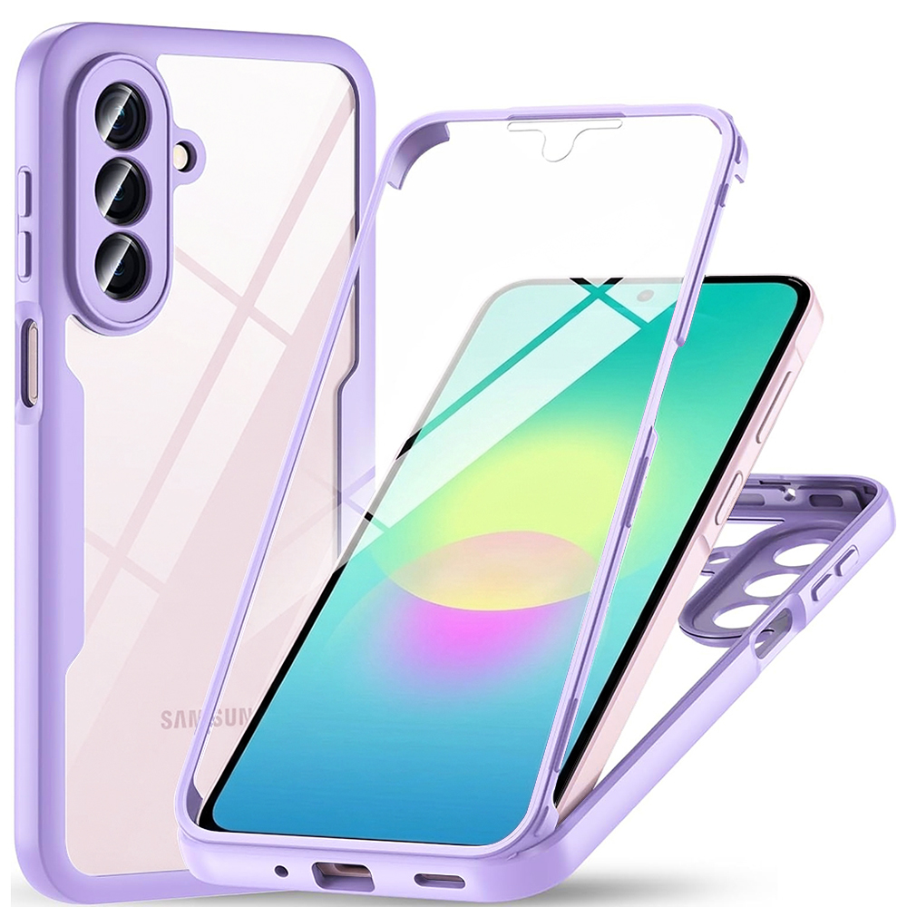Калъф за Samsung Galaxy A27 5G + капак - Techsuit ColorVerse 360 Series - Лилав
