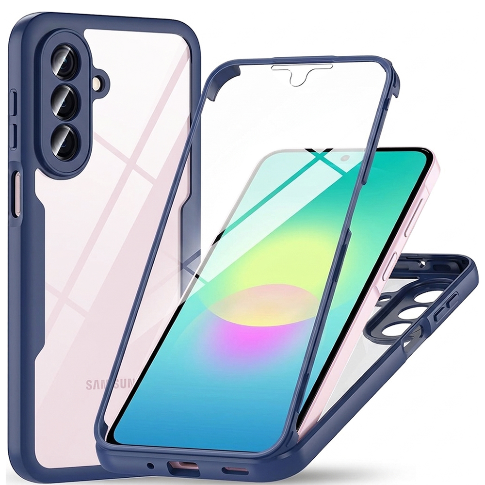 Калъф за Samsung Galaxy A27 5G + Калъф - Techsuit ColorVerse 360 Series - Син
