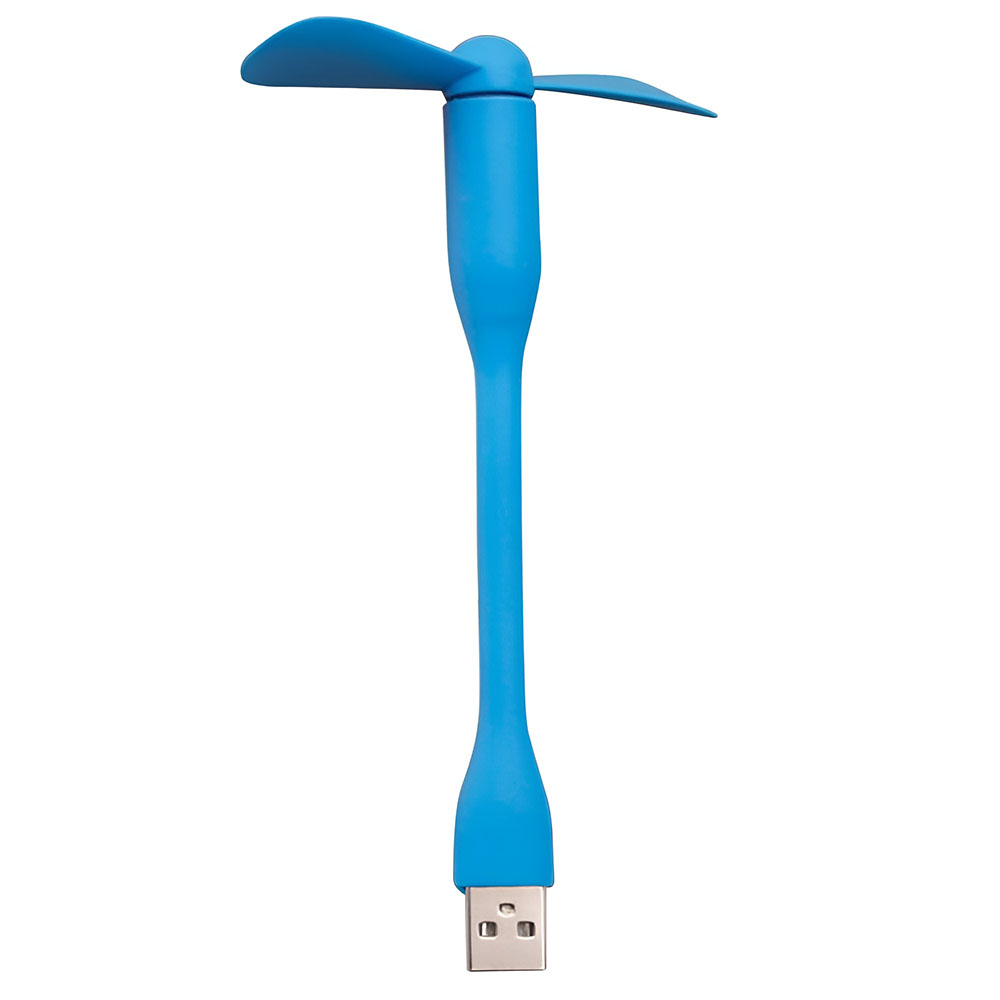 Преносим USB вентилатор, 5V - Techsuit (TUF1) - Син