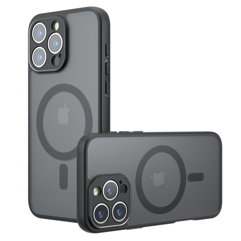 Калъф за iPhone 16 Pro Max - Techsuit PureFrost MagSafe - Frosted Черен