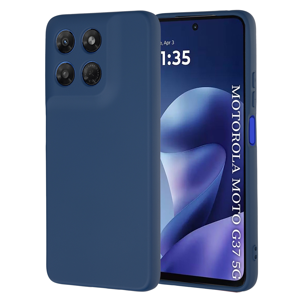 Калъф за Motorola Moto Moto G37 / G37 Power / G47 - Techsuit SoftFlex - Тъмносин Син