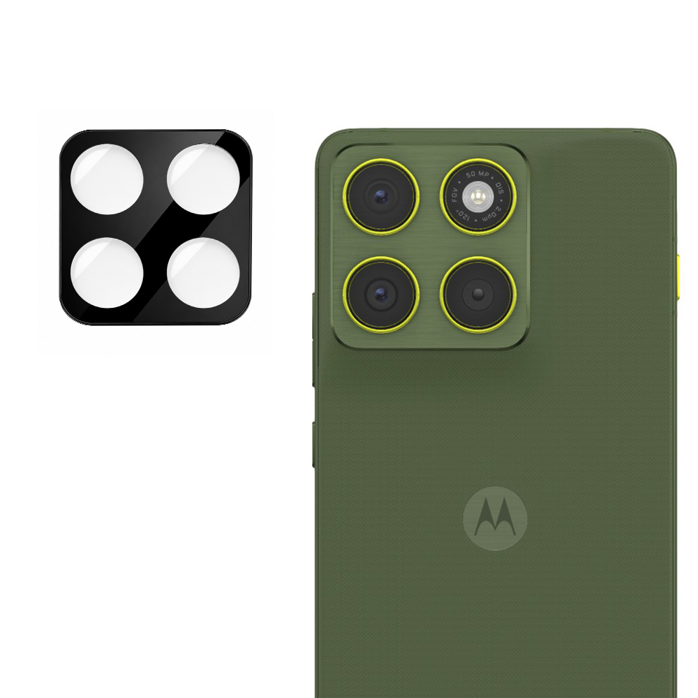 Капак за камера за Motorola Edge 70 - Techsuit Full Camera Glass - Черен