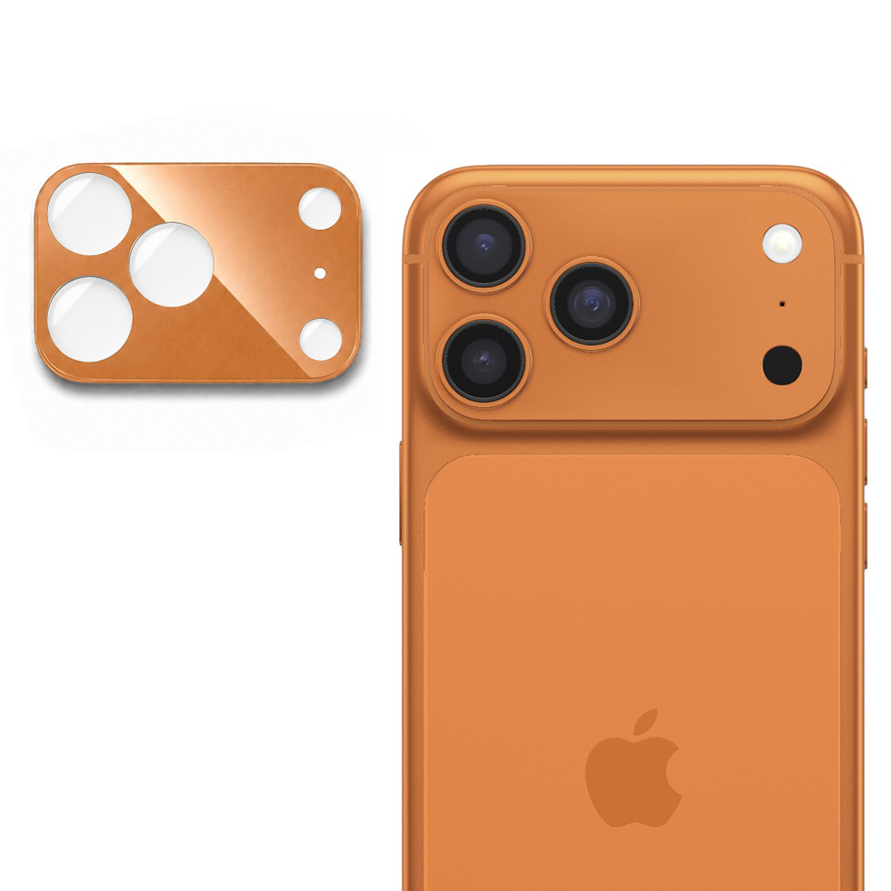 Калъф за камера за iPhone 17 Pro Max - Techsuit Full Camera Glass - Оранжев