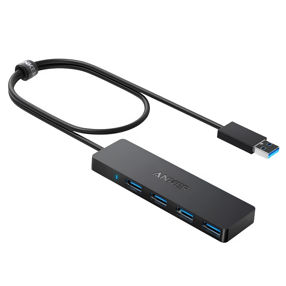 4x USB докинг станция, 5 Gbps - Anker (A7516016) - Черен