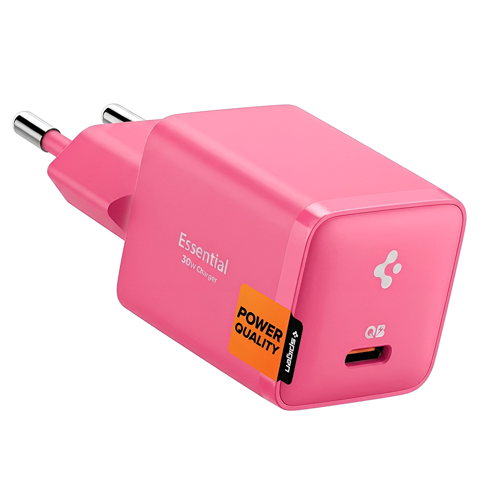 Зарядно за контакт, 30W - Spigen Arcstation Essential EE301EU (ACH10449) - Розов