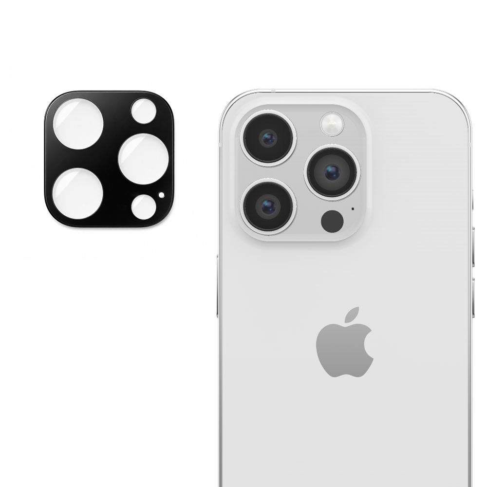 Калъф за камера за iPhone 14 Pro / iPhone 14 Pro Max - Techsuit Full Camera Glass - Черен