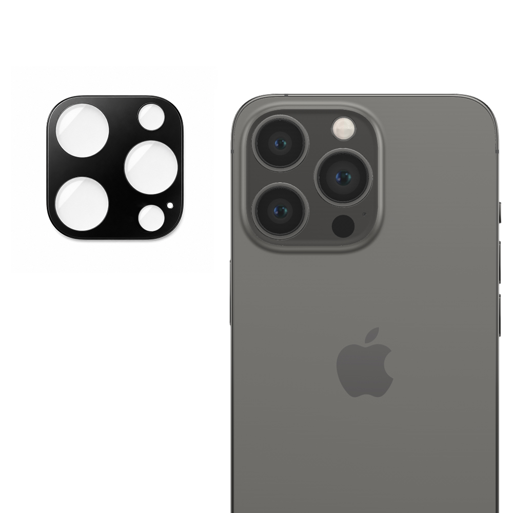 Калъф за камера за iPhone 13 Pro / iPhone 13 Pro Max - Techsuit Full Camera Glass - Черен