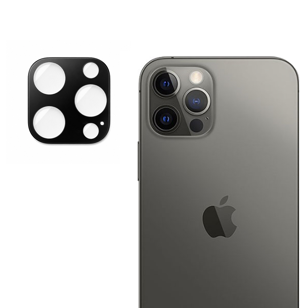Калъф за камера за iPhone 12 Pro - Techsuit Full Camera Glass - Черен