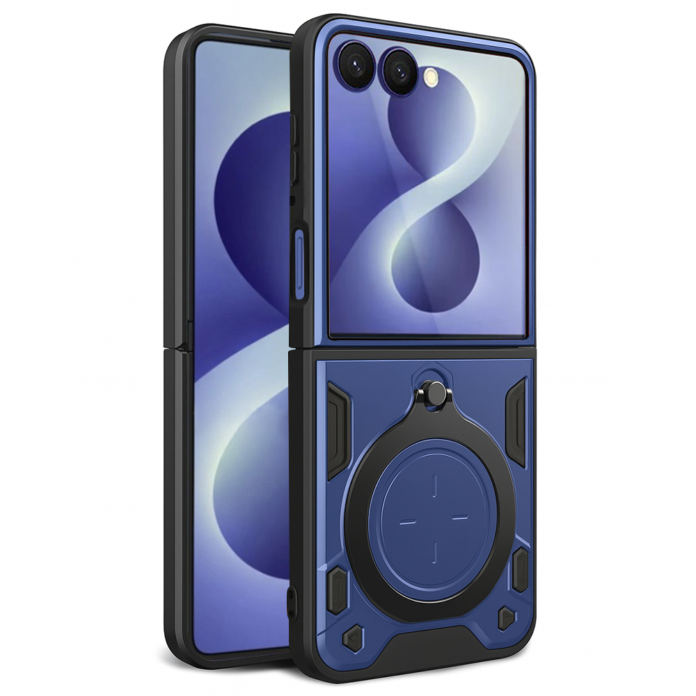 Калъф за Samsung Galaxy Z Flip8 - Techsuit CamGuard Pro - Син