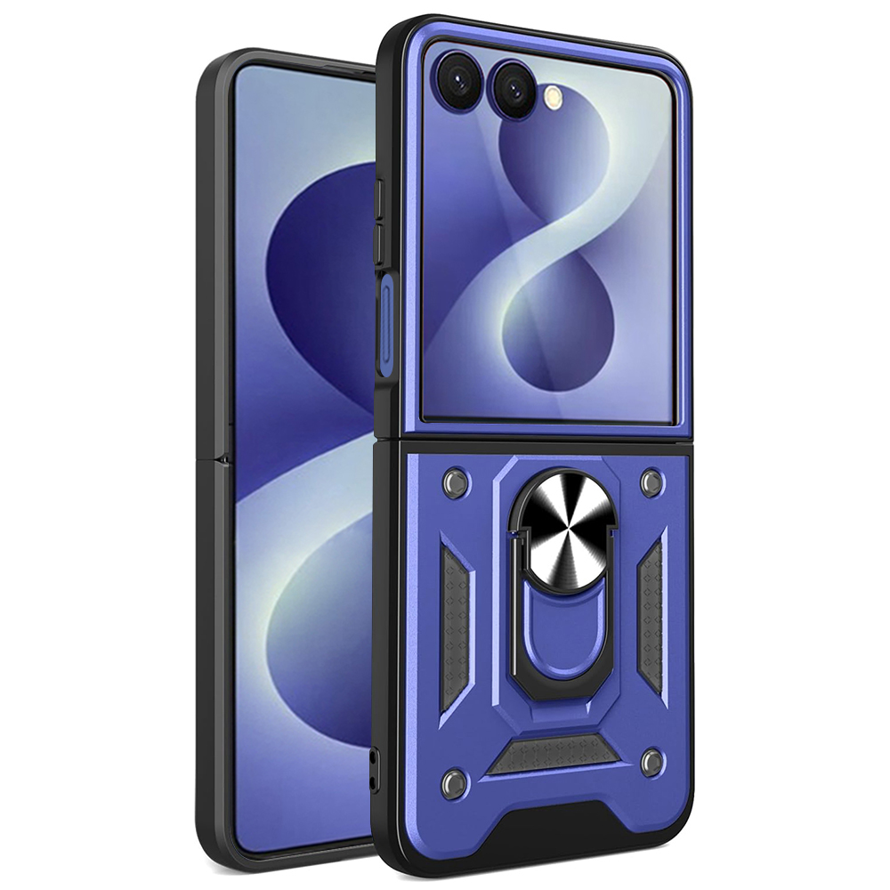 Калъф за Samsung Galaxy Z Flip8 - Techsuit CamShield Series - Син