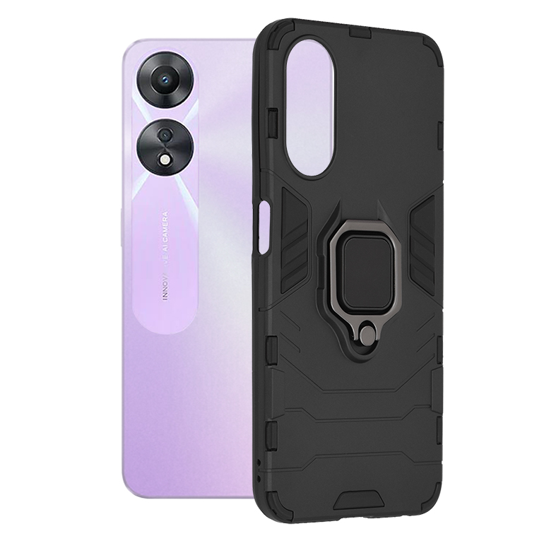 Калъф за Oppo A58 5G / A78 5G - Techsuit Silicone Shield - Черен