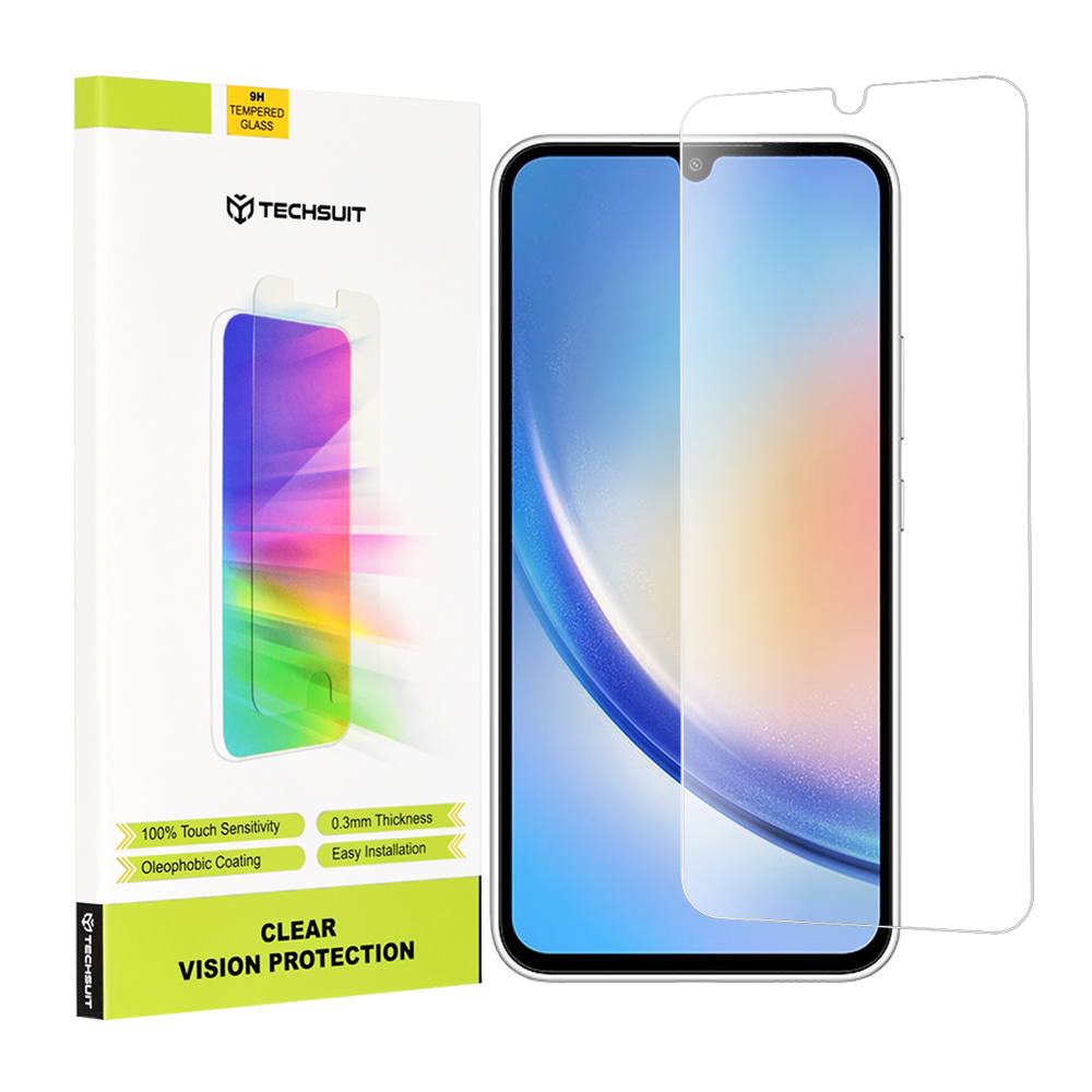 Капак за Samsung Galaxy A34 5G - Techsuit Прозрачен Vision Glass - Прозрачен