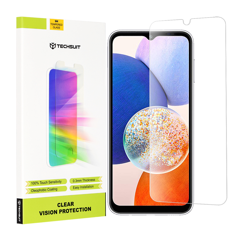 Капак за Samsung Galaxy A14 4G / A14 5G - Techsuit Прозрачен Vision Glass - Прозрачен