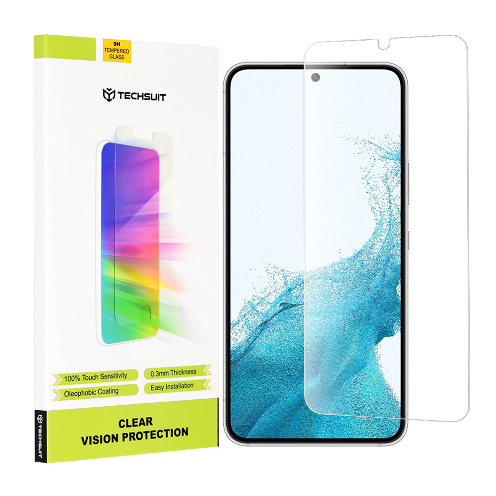 Капак за Samsung Galaxy S22 5G / S23 - Techsuit Прозрачен Vision Glass - Прозрачен