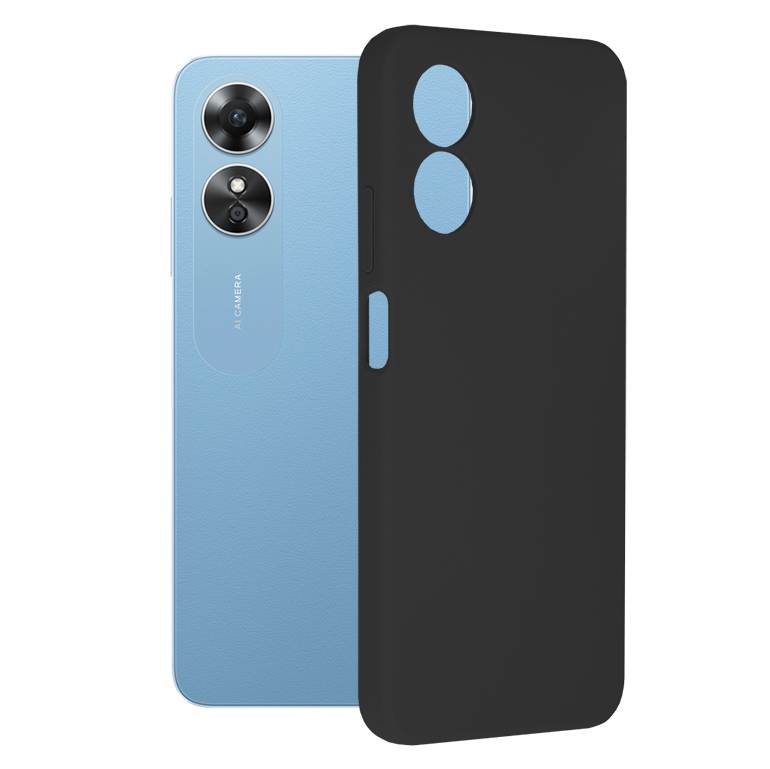 Калъф за Oppo A17 - Techsuit Soft Edge Silicone - Черен