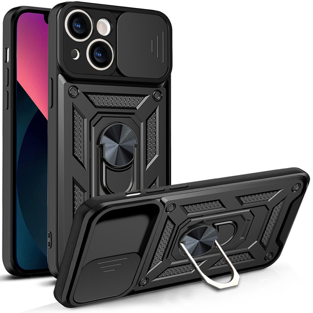 Калъф за iPhone 13 - Techsuit CamShield Series - Черен