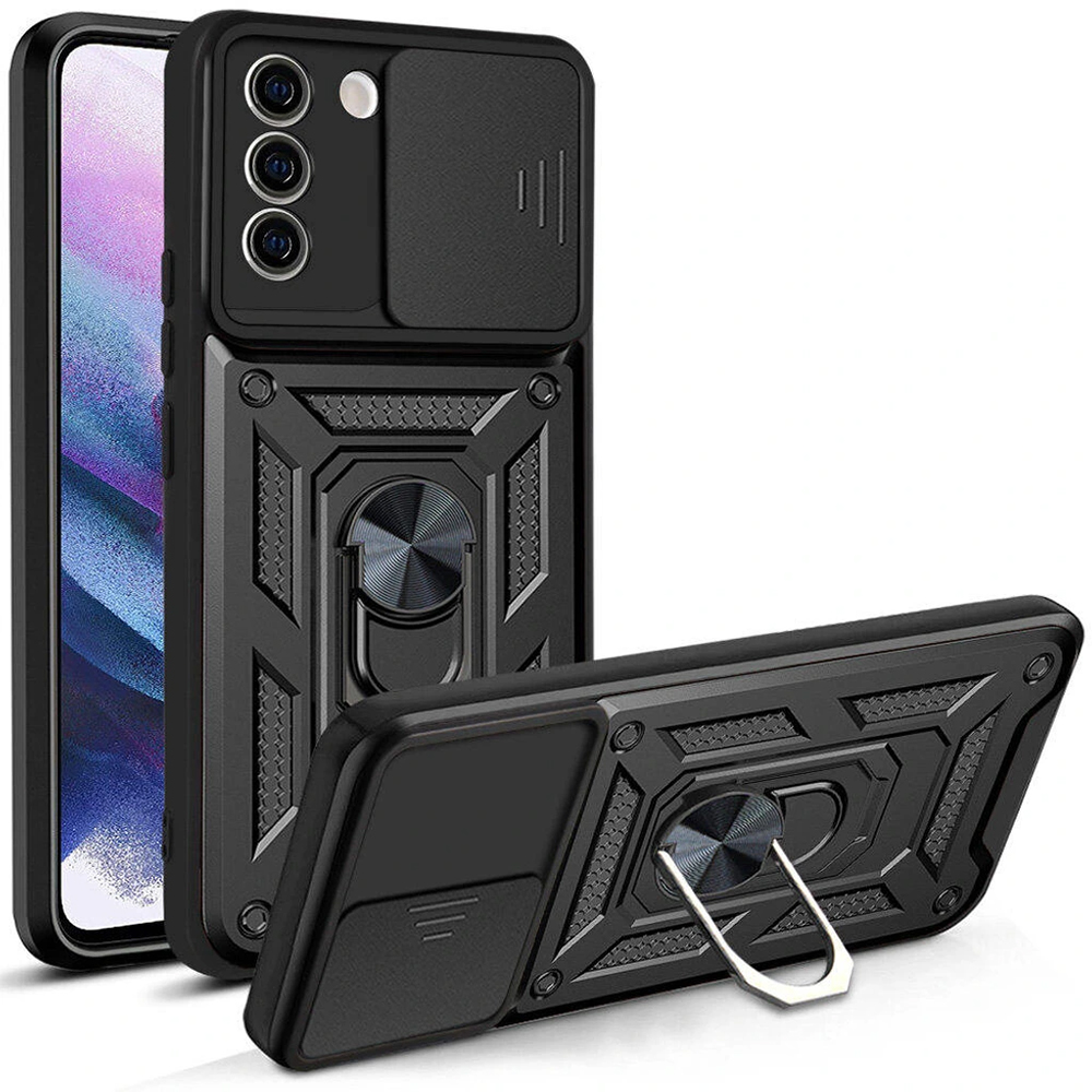 Калъф за Samsung Galaxy S21 FE 5G - Techsuit CamShield Series - Черен