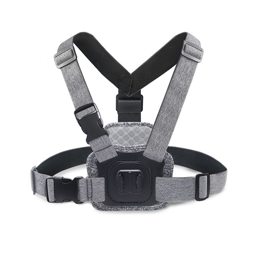 Поддръжка за фотоапарат с презрамка за гърдите - Techsuit (JX-002) - Сив