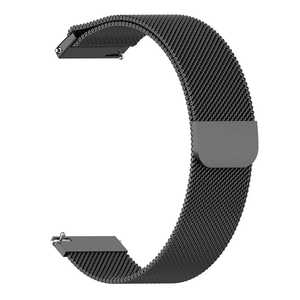Каишка за Huawei Watch GT 4 (41mm)/W1/Honor Watch S1/Garmin Venu 2S/Vivoactive 4S - Techsuit Watchband 18mm (W009) - Черен