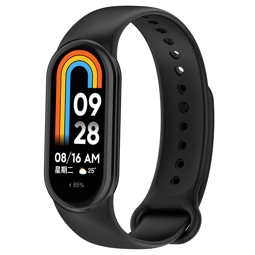 Каишка за Xiaomi Mi Band 8 / 8 NFC / 9 / 9 NFC / 10 - Techsuit Каишка за часовник (W014) - Черен