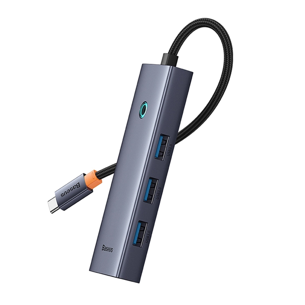 Хъб Type-C към 4x USB3.0 - Baseus (B0005280A813-03) - Космически сив