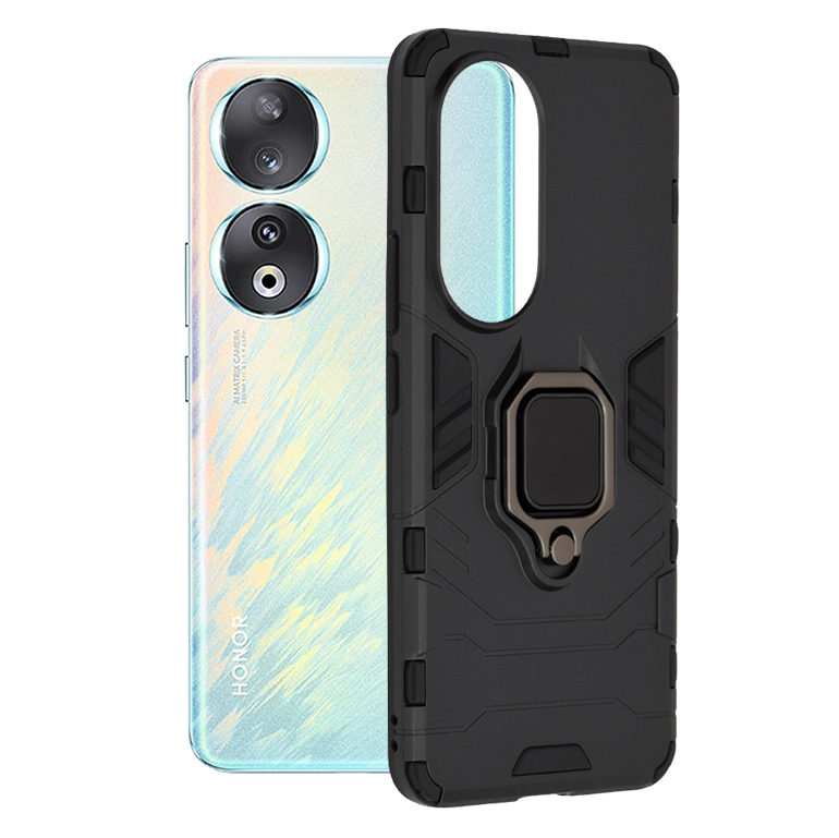 Калъф за Honor 90 - Techsuit Silicone Shield - Черен