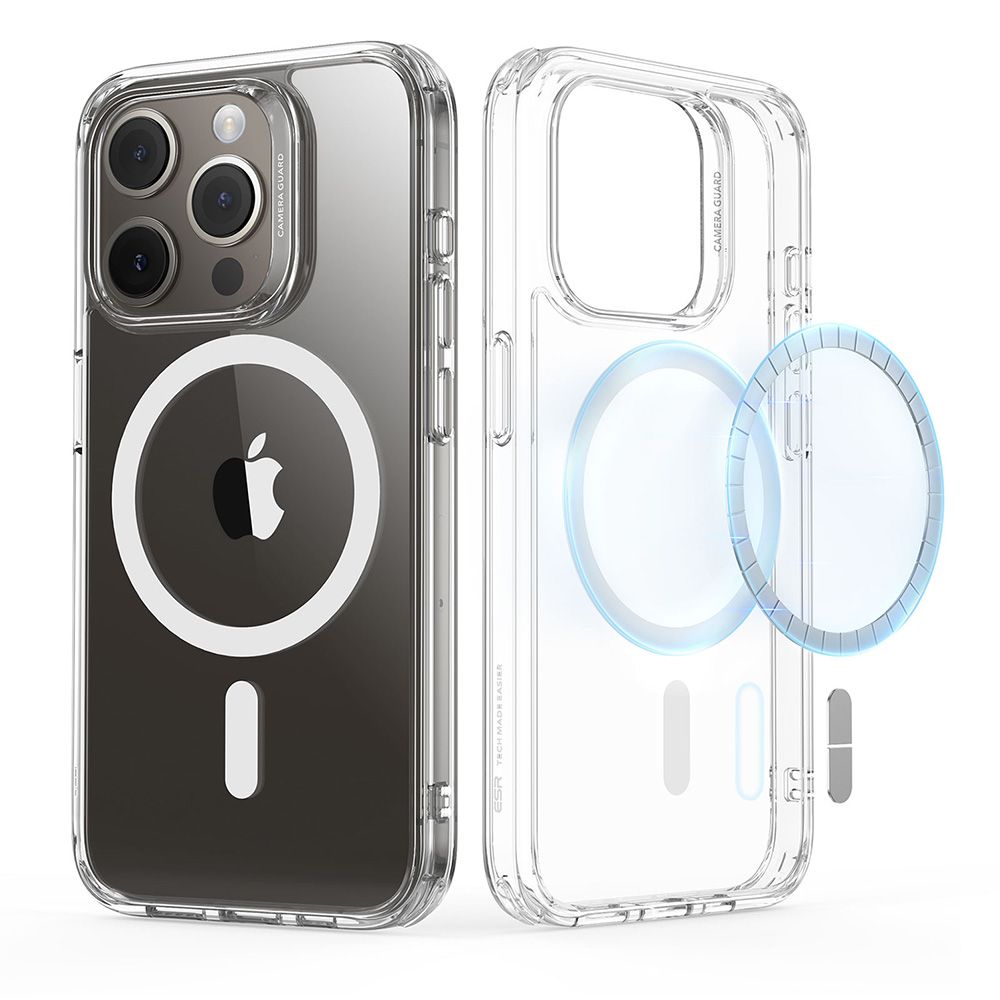 Калъф за iPhone 15 Pro - ESR Classic Classic Hybrid HaloLock - Прозрачен