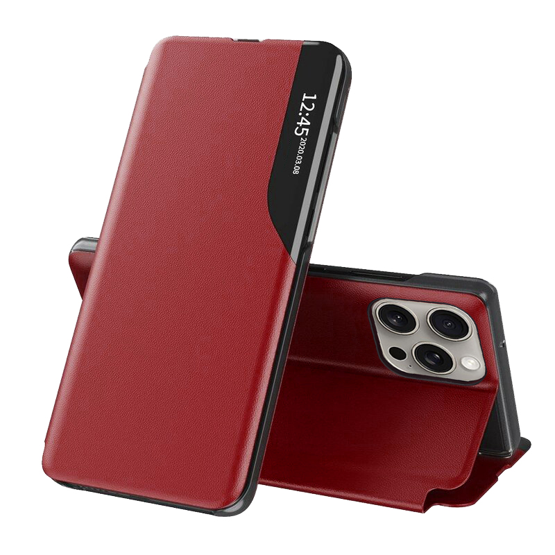 Калъф за iPhone 15 Pro Max - Techsuit eFold Series - Червен