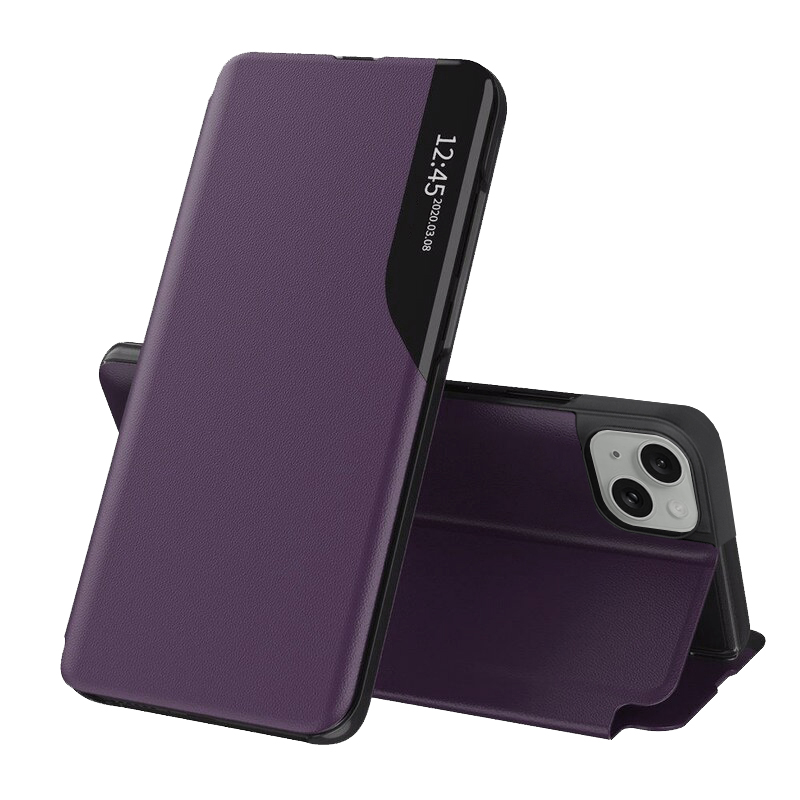 Калъф за iPhone 15 Plus - Techsuit eFold Series - Лилав