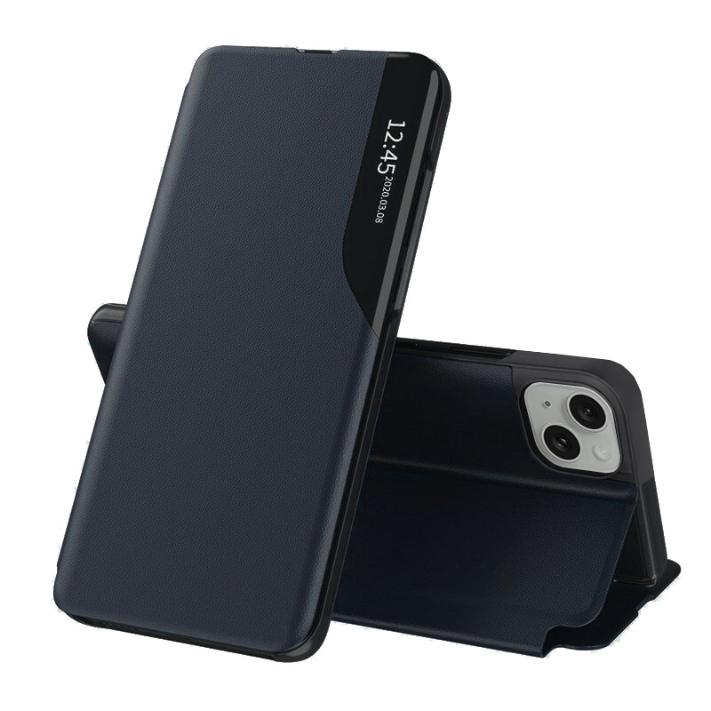 Калъф за iPhone 15 Plus - Techsuit eFold Series - Тъмносин