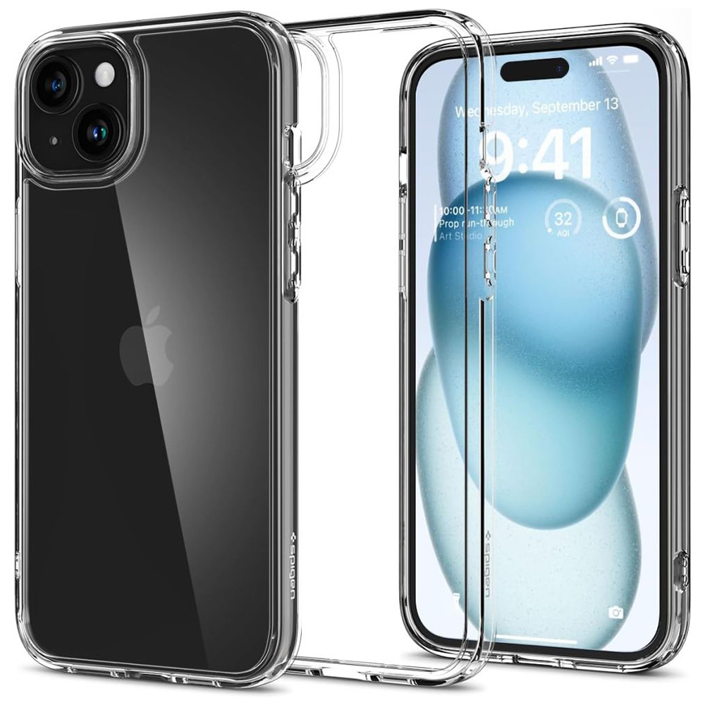 Калъф за iPhone 15 - Spigen Ultra Hybrid (ACS06793) - Прозрачен