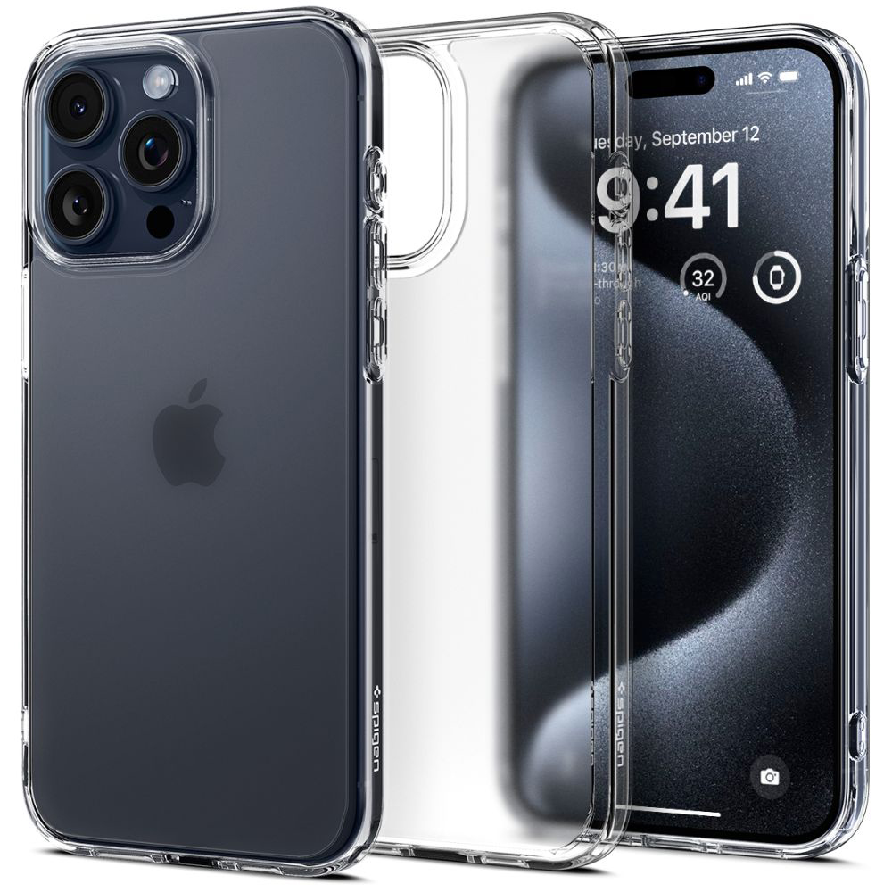 Калъф за iPhone 15 Pro - Spigen Ultra Hybrid (ACS06708) - Frost Прозрачен