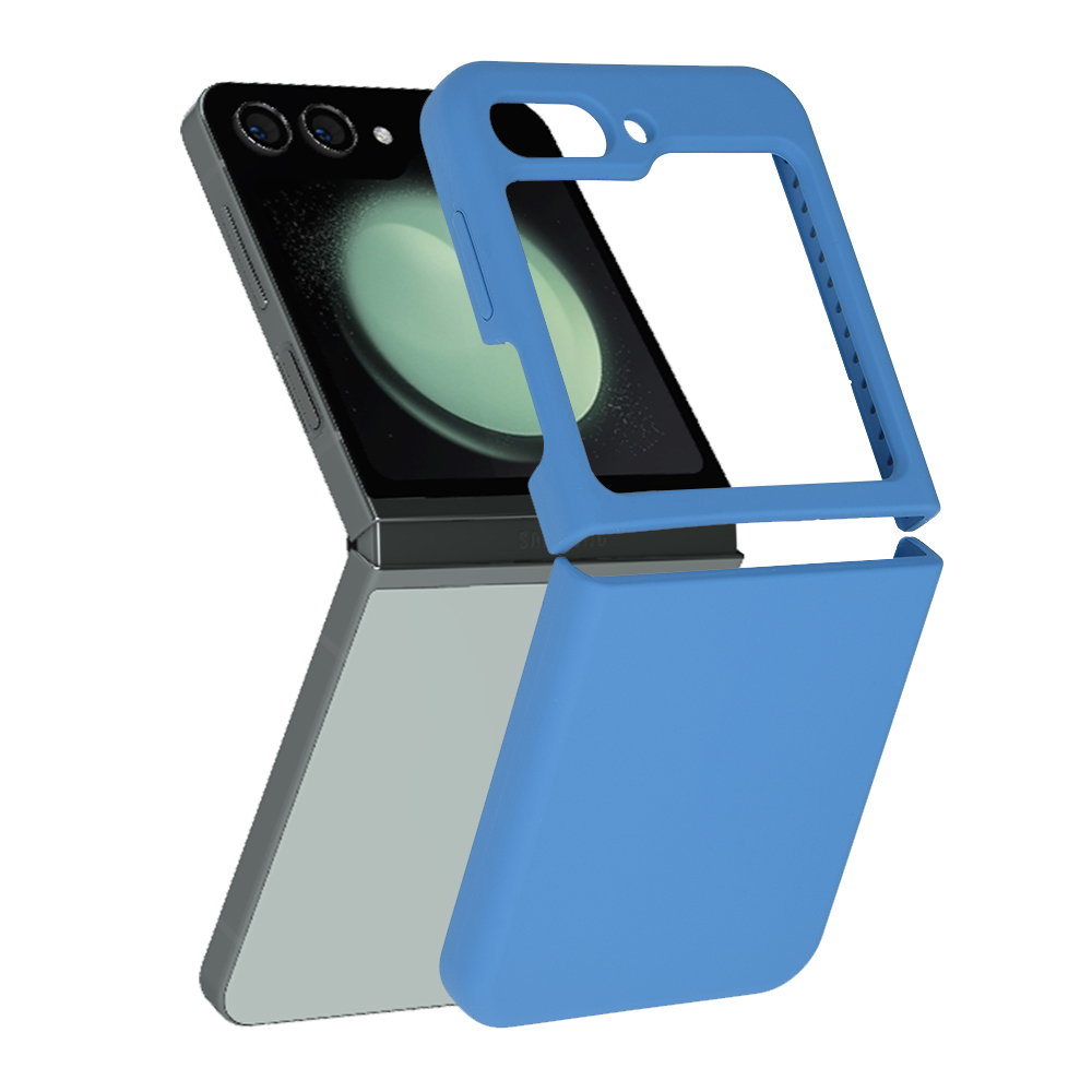 Калъф за Samsung Galaxy Z Flip5 - Techsuit Soft Edge Silicone - Denim Син