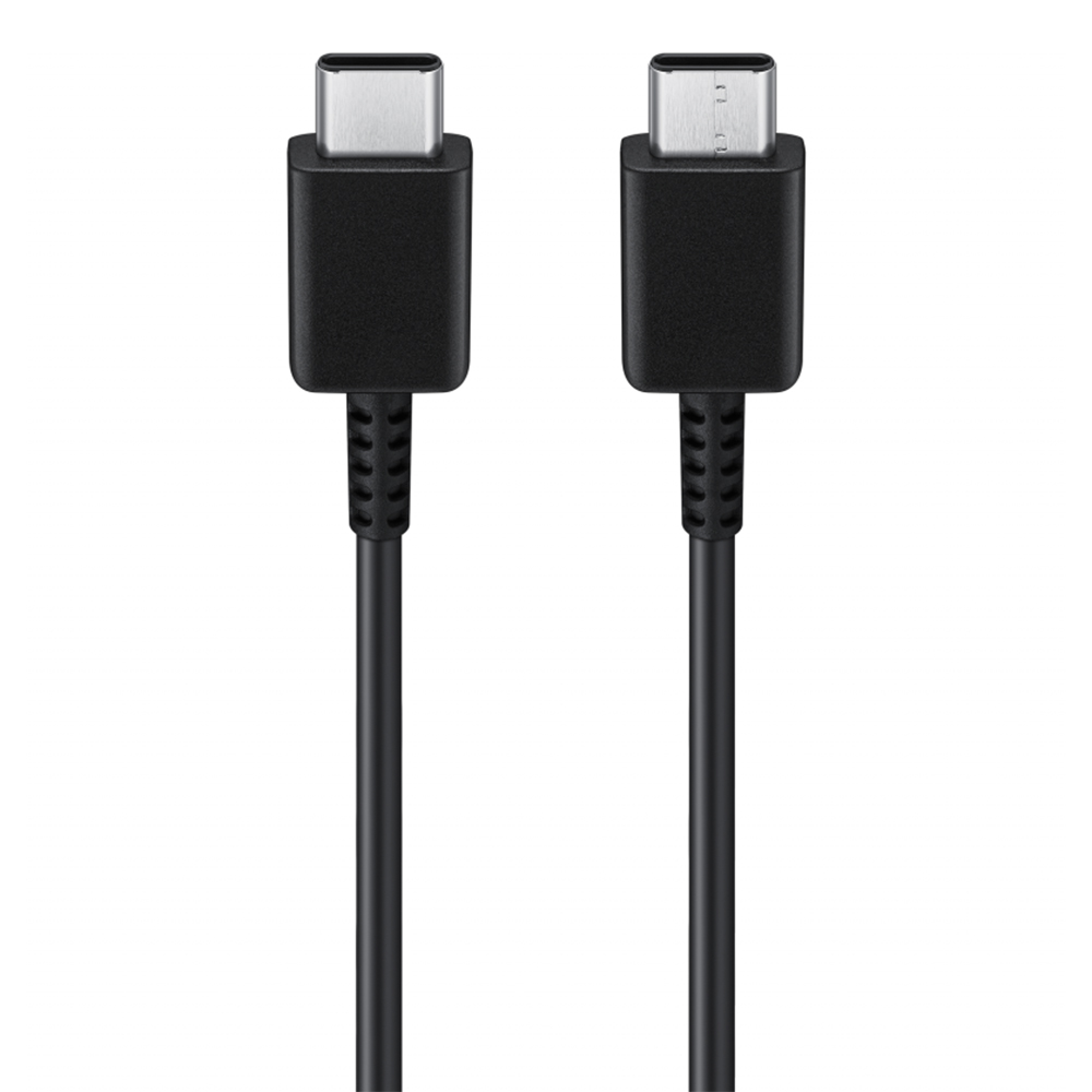 Кабел за дата за бързо зареждане, 2x Type-C, 3A, 1m - Samsung (EP-DN980BBE) - Черен (Опаковка на едро)