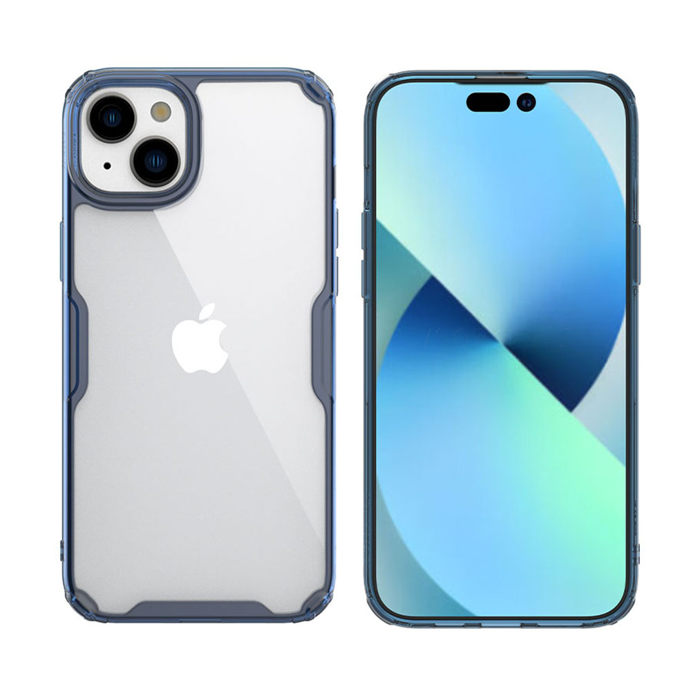Калъф за iPhone 15 Plus - Nillkin Nature TPU Case - Син