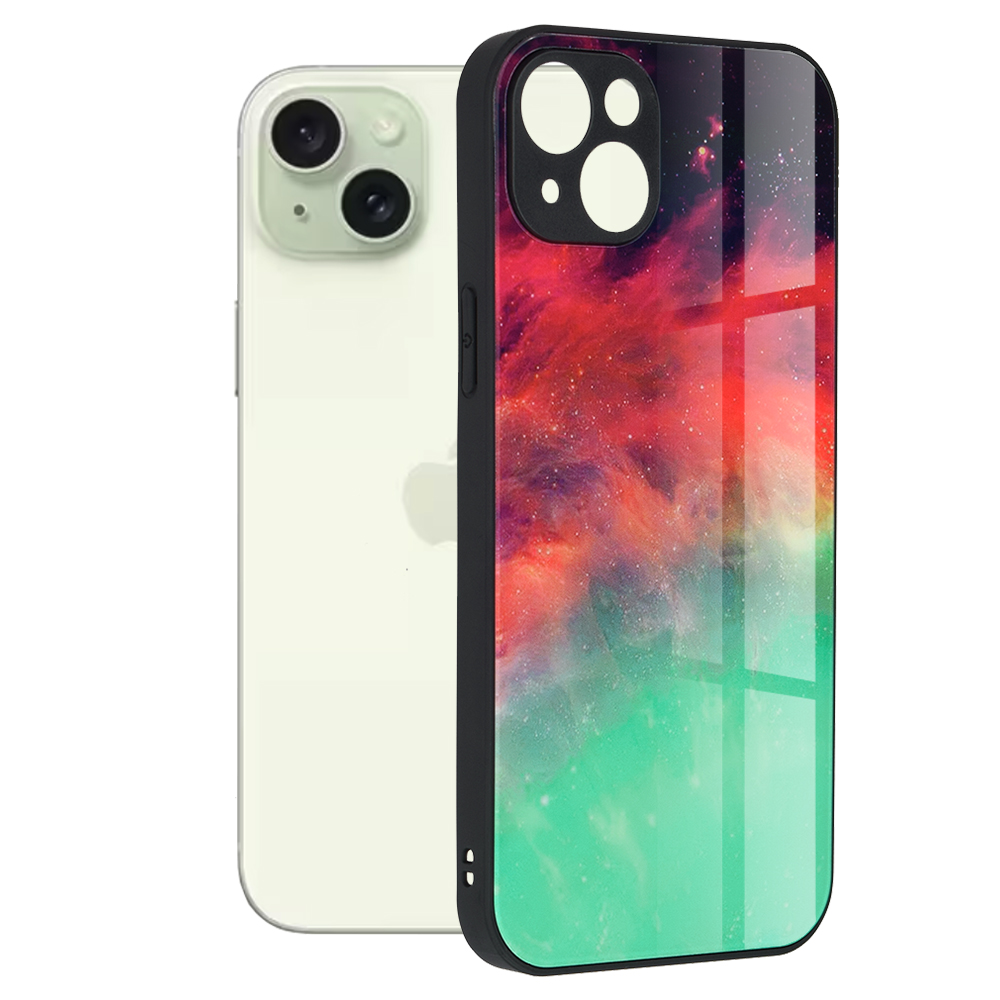 Калъф за iPhone 15 Plus - Techsuit Glaze Series - Fiery Ocean