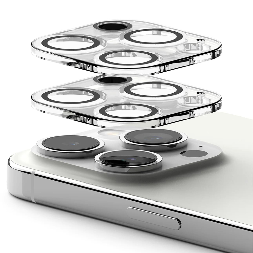 Калъф за камера за iPhone 15 Pro (комплект от 2) - Ringke Camera Protector Glass - Прозрачен