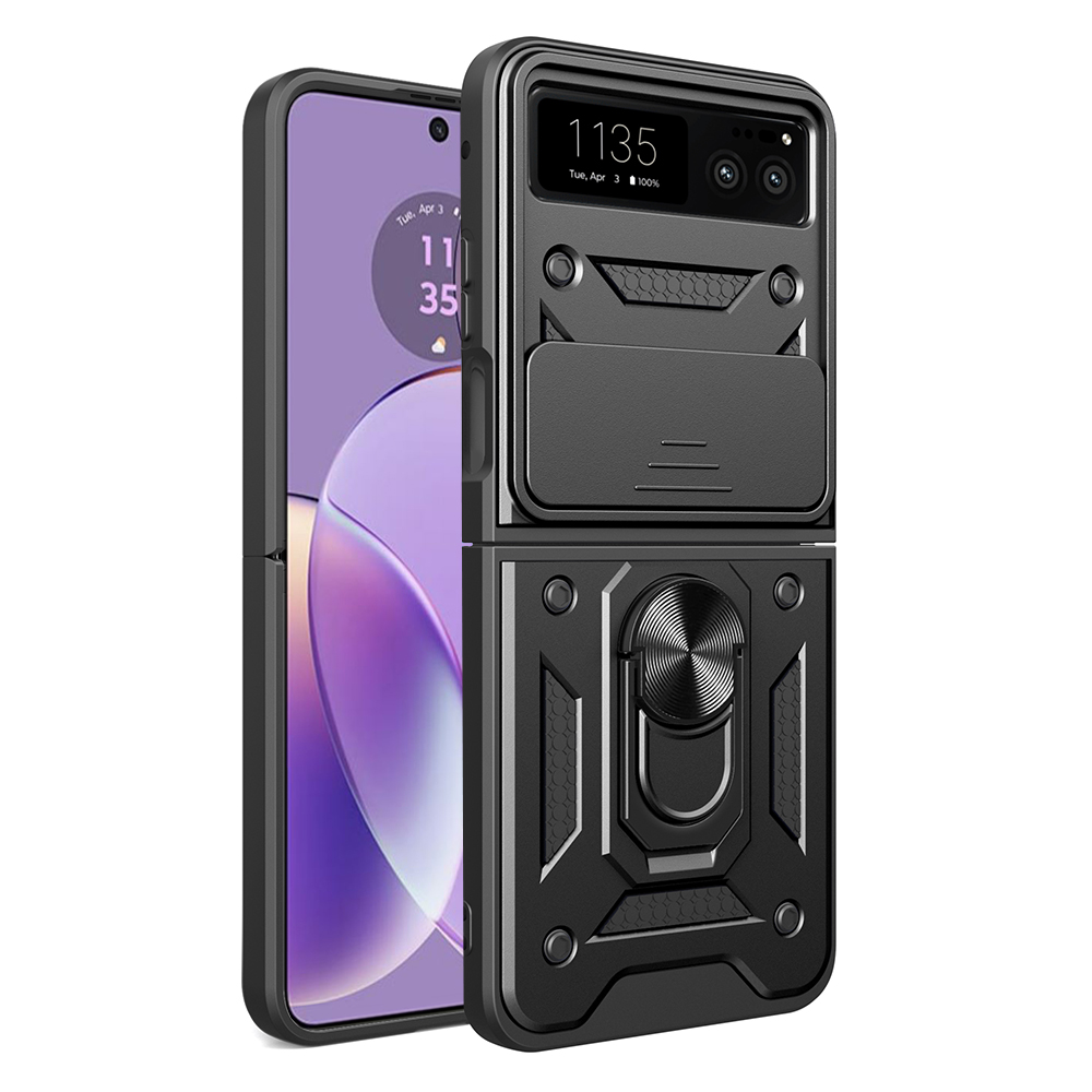 Калъф за Motorola Razr 40 - Techsuit CamShield Series - Черен
