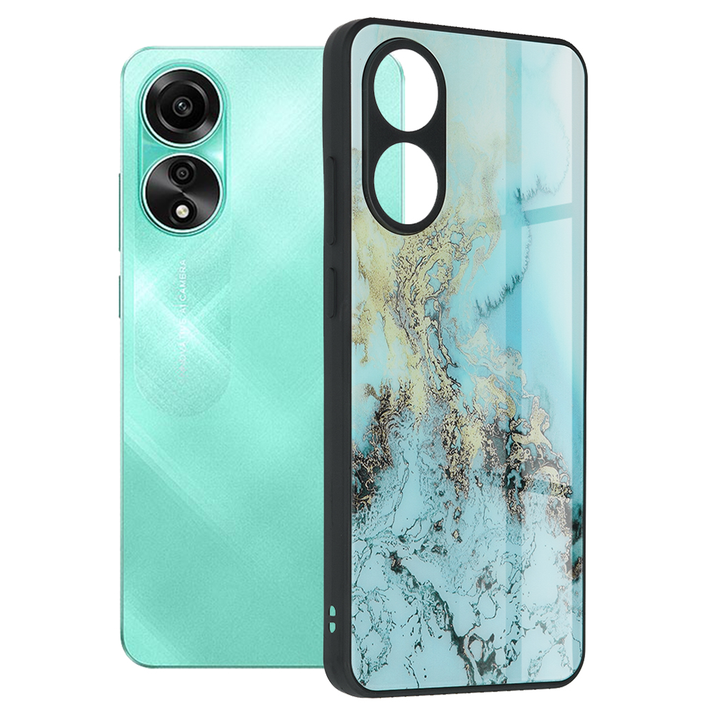 Калъф за Oppo A78 4G - Techsuit Glaze Series - Син Ocean