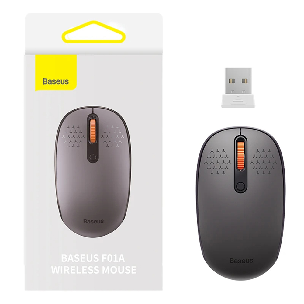 Безжична мишка - Baseus F01A (B0105555502833-00) - матирано сиво