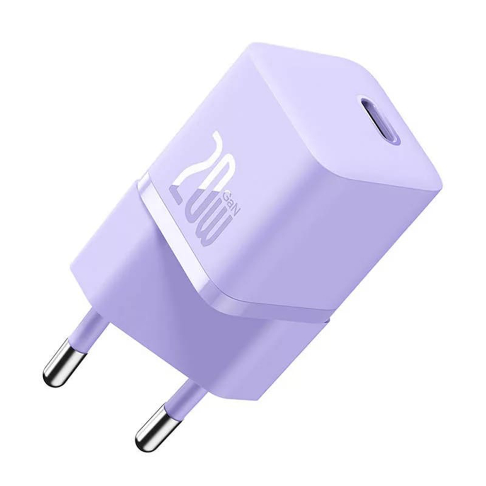 Char Charge Type-C, Fast Charging, GaN, 20W - Baseus (CCGN050105) - Лилав