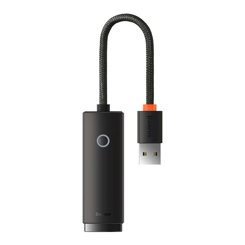 Адаптер за LAN порт USB към RJ45, 100Mbps - серия Baseus Lite (WKQXX000001) - Черен