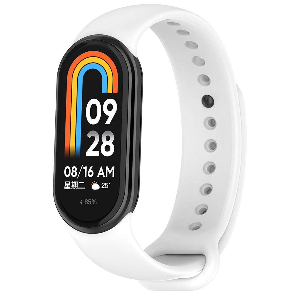 Каишка за Xiaomi Mi Band 8 / 8 NFC / 9 / 9 NFC / 10 - Каишка за часовник Techsuit (W014) - Бяла