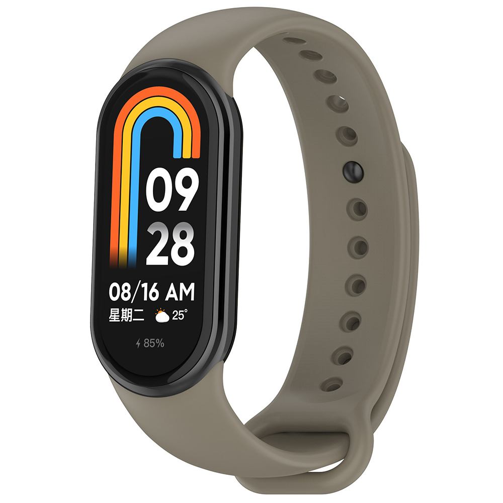 Каишка за Xiaomi Mi Band 8 / 8 NFC / 9 / 9 NFC / 10 - Каишка за часовник Techsuit (W014) - Резервна сива