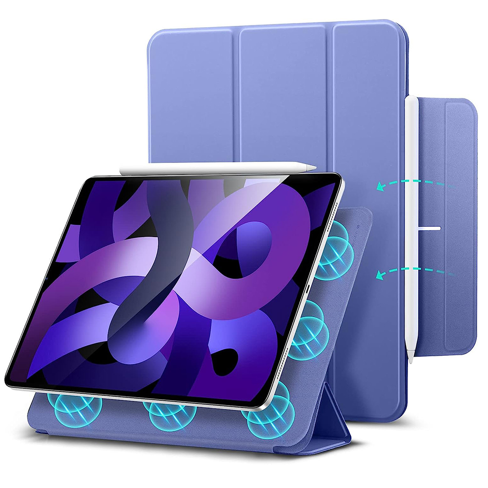 Калъф за iPad Pro 11 2018 / Air 4 / 5 / 11 (2020/2022/2024) - ESR Rebound Magnetic - лавандула
