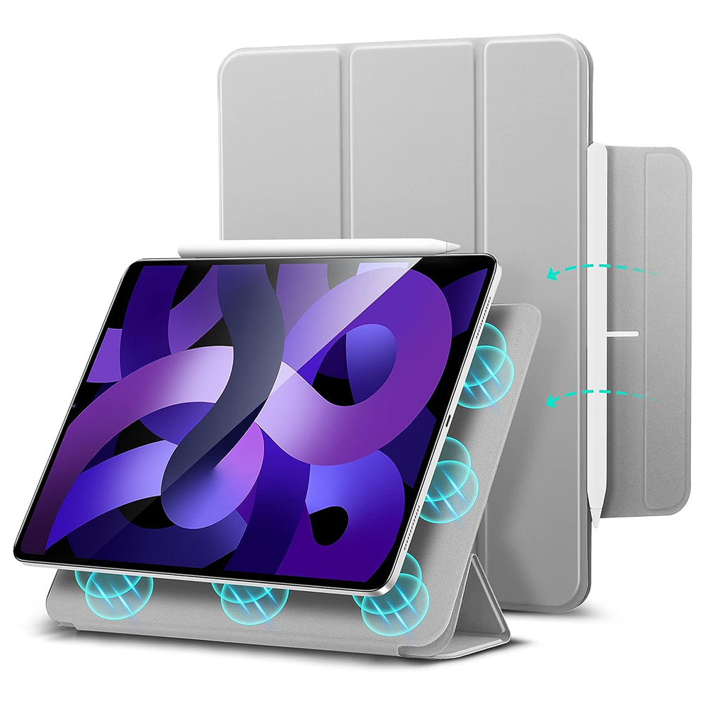 Калъф за iPad Pro 11 2018 / Air 4 / 5 / 11 (2020/2022/2024) - ESR Rebound Magnetic - Сив